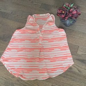 ☘️☘️ Cream and orange tank